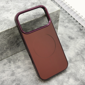 Slika od Futrola COLOR METAL MagSafe za iPhone 17 Pro (6.3)/iPhone 18 Pro (6.3) dark cherry (big camera)