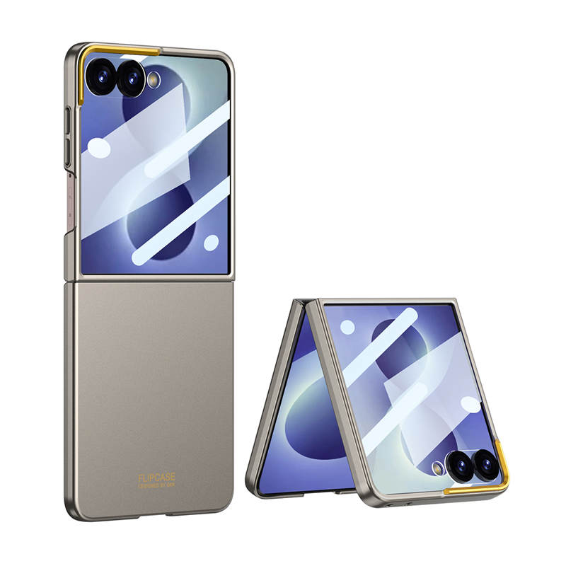 Slika od Futrola SMOOTH II za Samsung F776B Galaxy Z Flip 8 5G titanijum (GKK case)