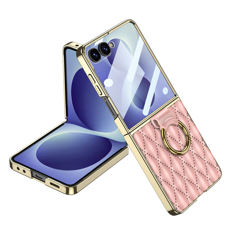 Slika od Futrola RHOMBUS za Samsung F776B Galaxy Z Flip 8 5G pink (GKK case)