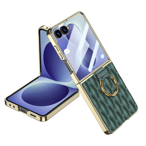 Slika od Futrola RHOMBUS za Samsung F776B Galaxy Z Flip 8 5G tamno zelena (GKK case)