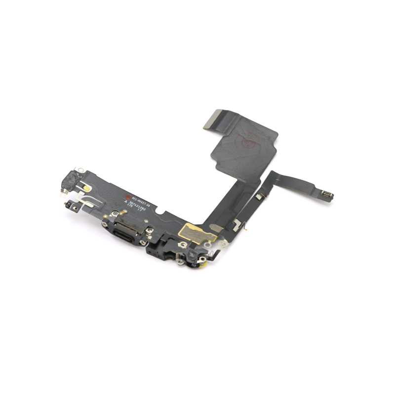 Slika od Flet kabal za Iphone 15 Pro (6.1) + konektor punjenja black