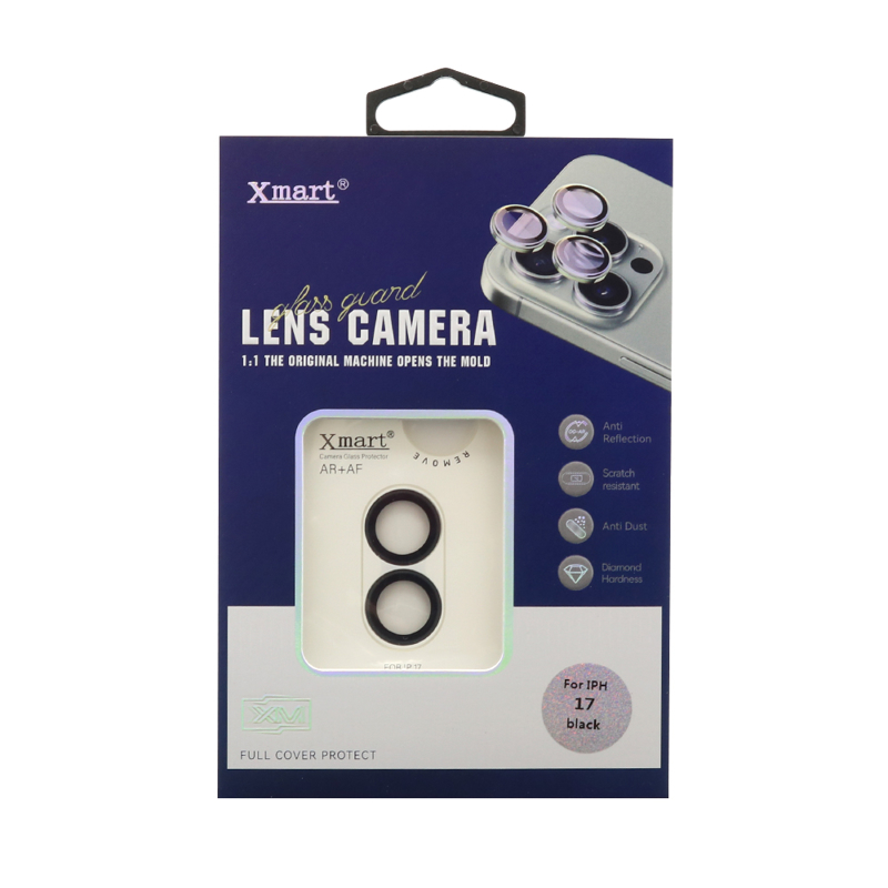 Slika od Folija za zastitu kamere X-MART OG camera film za iPhone 17 (6.3) crna