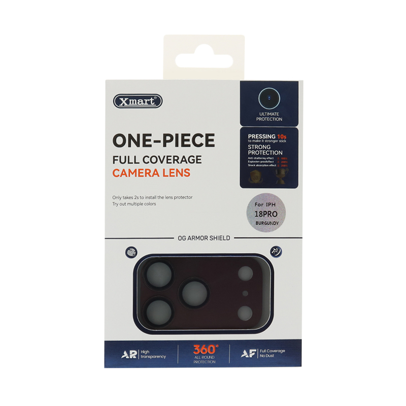 Slika od Folija za zastitu kamere X-MART Full Coverage za iPhone 18 Pro (6.3) dark cherry