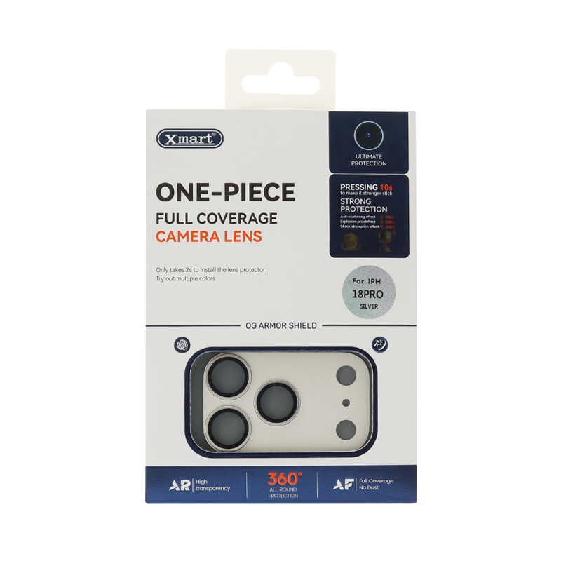 Slika od Folija za zastitu kamere X-MART Full Coverage za iPhone 18 Pro (6.3) srebrna