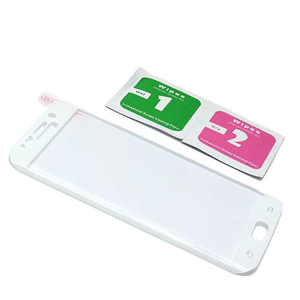 Slika od Folija za zastitu ekrana GLASS 3D za Samsung G925 Galaxy S6 Edge zakrivljena bela sa sljokicama