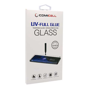 Slika od Folija za zastitu ekrana GLASS 3D MINI UV-FULL GLUE za Samsung G960F Galaxy S9 zakrivljena providna (sa UV lampom)