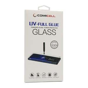 Slika od Folija za zastitu ekrana GLASS 3D MINI UV-FULL GLUE za Samsung G980F Galaxy S20 zakrivljena providna (bez UV lampe)