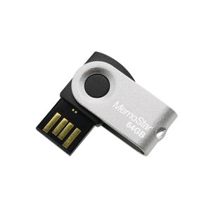 Slika od USB Flash memorija MemoStar 64GB ROTA srebrna