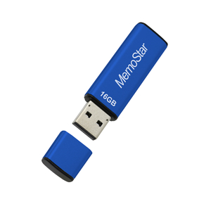 Slika od USB Flash memorija MemoStar 16GB CUBOID plava