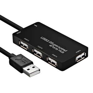 Slika od HUB USB 2.0 HI-Speed 4 porta B-1730 crni