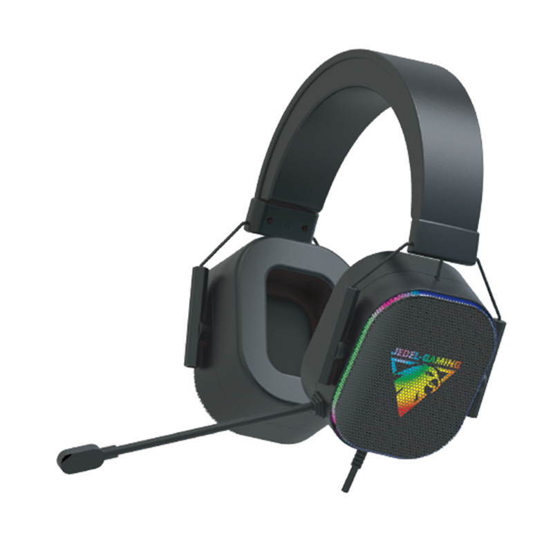 Slika od Slusalice gejmerske RGB za mikrofonom  GH560 crne JEDEL