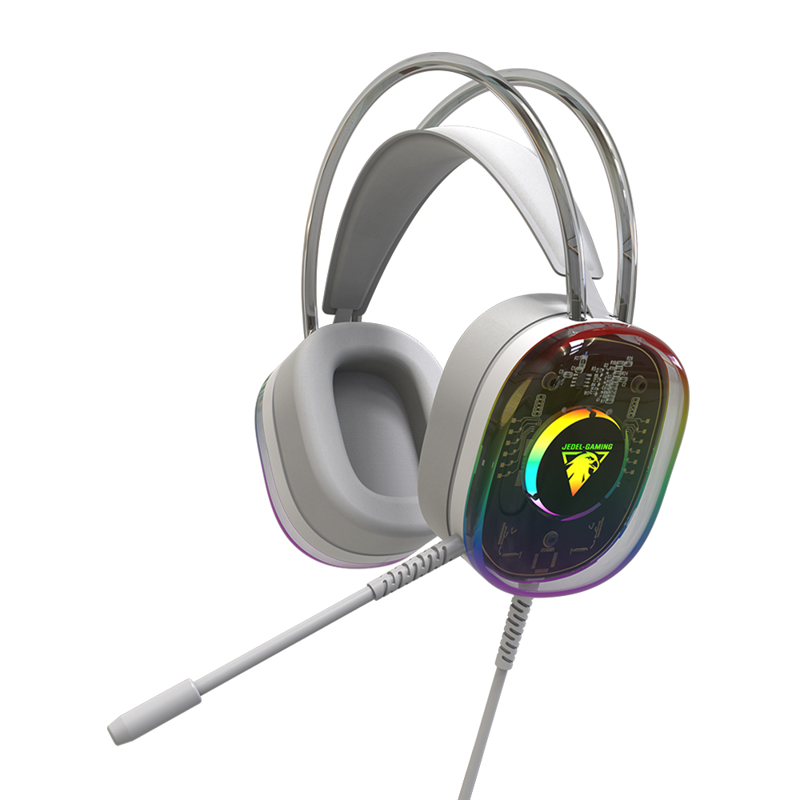 Slika od Slusalice gejmerske RGB za mikrofonom  GH580 sive JEDEL