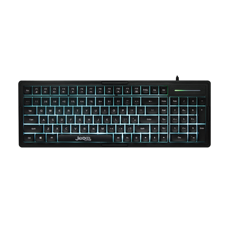Slika od Tastatura gejmerska LED Light Keyboard K32 crna JEDEL