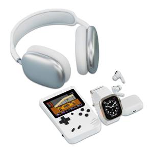 Slika od KARLER BASS K13-Combo set (smart watch, konzola, TWS / AirPods Max Bluetooth slusalice ) bela