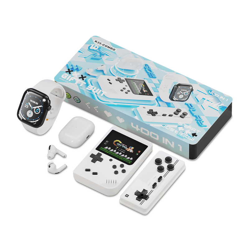Slika od KARLER BASS K35-Combo set (smart watch, konzola sa kontrolorom, Slusalice AirPods Pro 2) beli