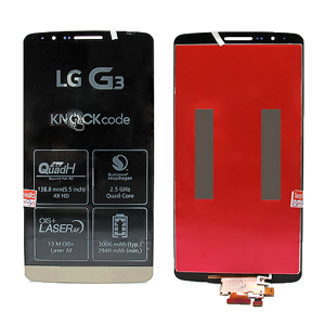 Slika od LCD za LG G3/D855 + touchscreen gold