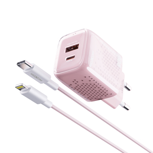 Slika od Kucni punjac Moxom MX-HC206 18W FAST Type C na lightning pink