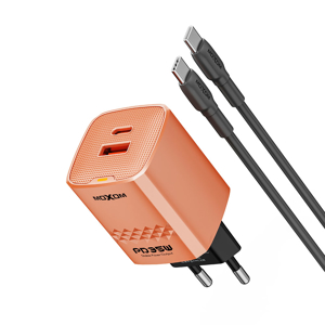 Slika od Kucni punjac MOXOM MX-HC302 35W PD Type C na Type C narandzasto