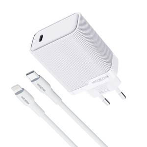 Slika od Kucni punjac Moxom MX-HC293 20W Type-C na Lightning beli
