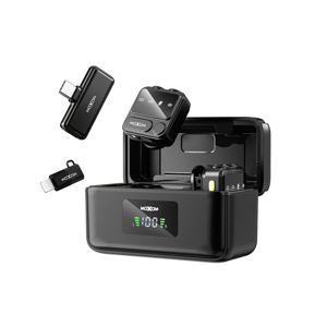 Slika od Multifuncionalni receiver mikrofon 2u1 Moxom MX-AX77 crni