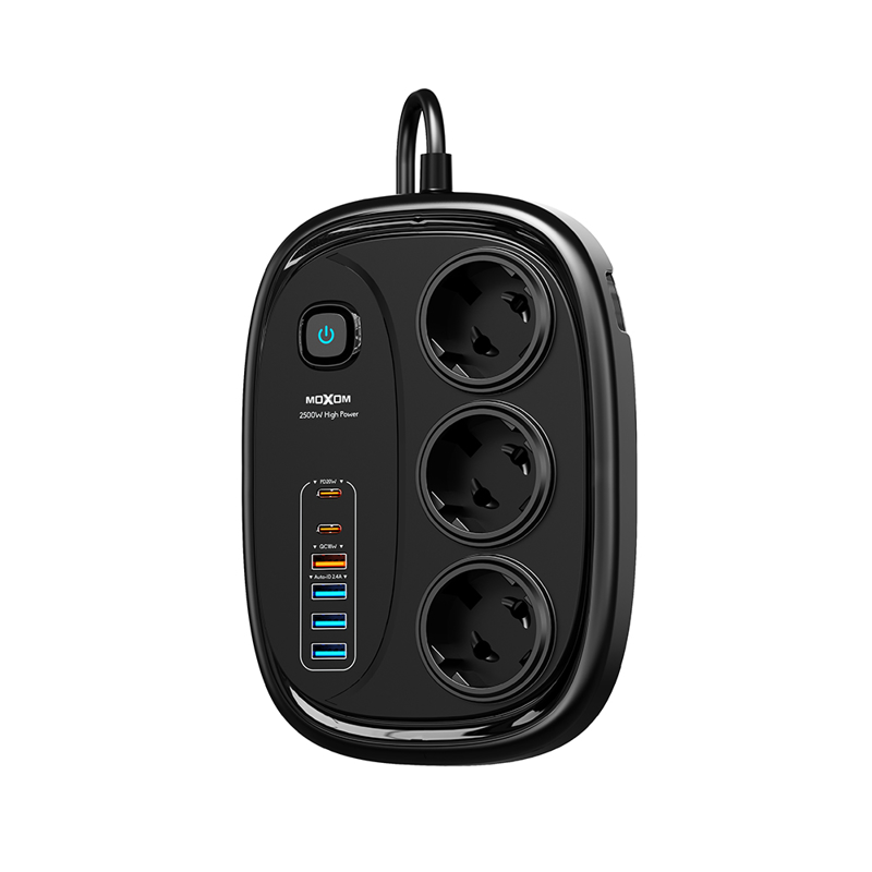 Slika od Produzni kabl Moxom MX-ST38 crni