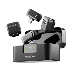 Slika od Multifuncionalni receiver mikrofon 2u1 Moxom MX-AX88 crni