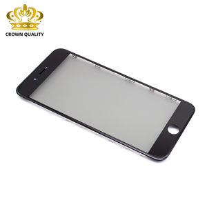 Slika od Staklo touch screen-a za Iphone 7 Plus + frame + OCA stiker + polaroid ORG (Crown Quality) black