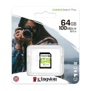 Slika od Memorijska kartica Kingston Select Plus SD 64GB SDS2/64GB Class 10 UHS U1 100MB/s