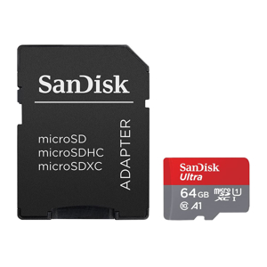 Slika od Memorijska kartica SanDisk SDHC 64GB Ultra Micro SD 140MB/s Class 10 sa adapterom (SDSQUAB-064G-GN6MA)
