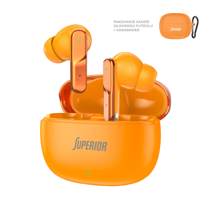 Slika od Slusalice bluetooth Superior X Master 2 ENC narandzaste