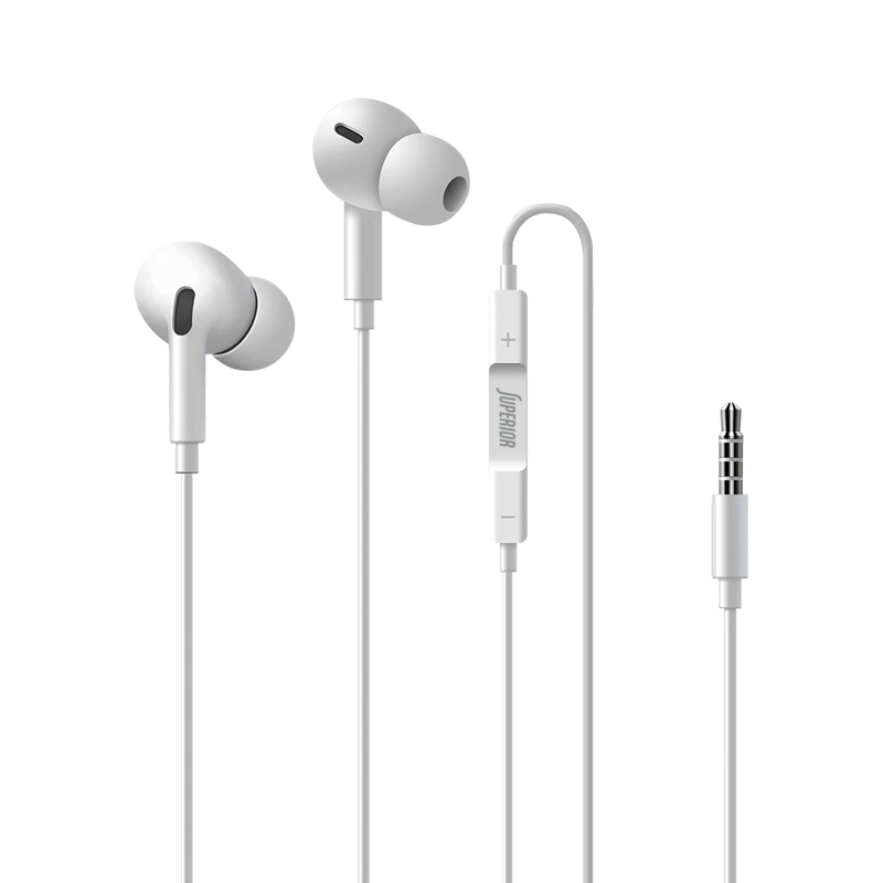 Slika od Handsfree slusalice Superior Pods CO-PRO3 3.5 mm bele