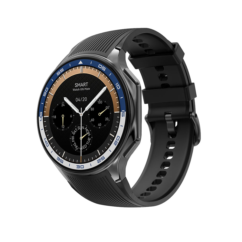 Slika od Smart watch DT Watch X crni (crna silikonska i crna kozna narukvica)