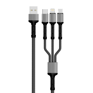 Slika od USB data kabal LDNIO LC93 3.4A 3in1 sivi