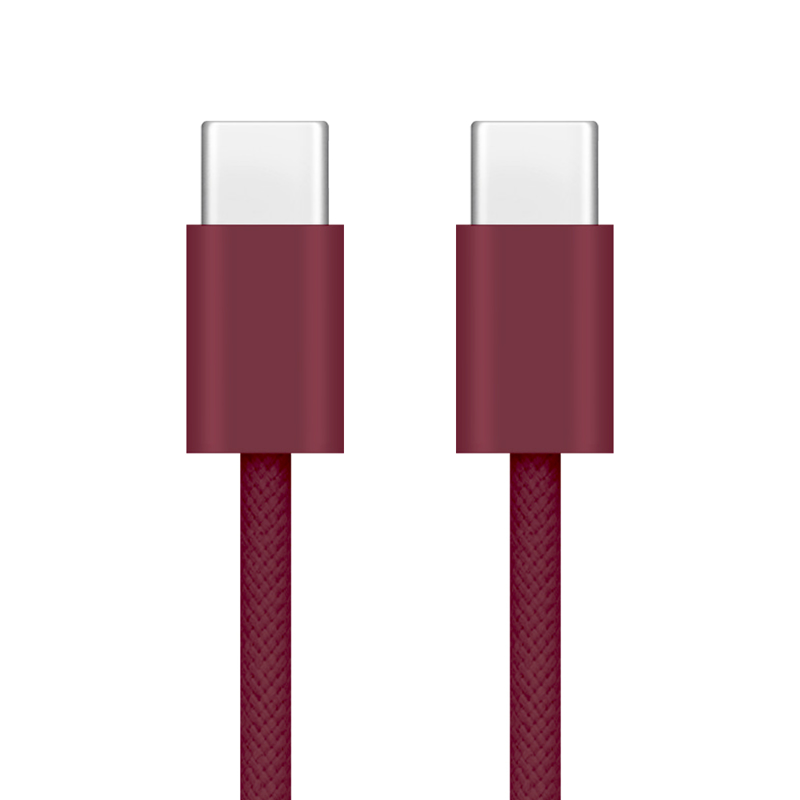 Slika od USB data kabal za iPhone 18 Pro/18 Pro Max Type C na Type C 60W 1m dark cherry