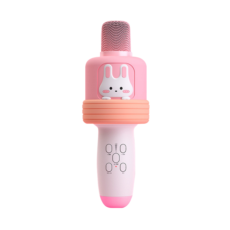 Slika od Mikrofon bluetooth K7 zec roze